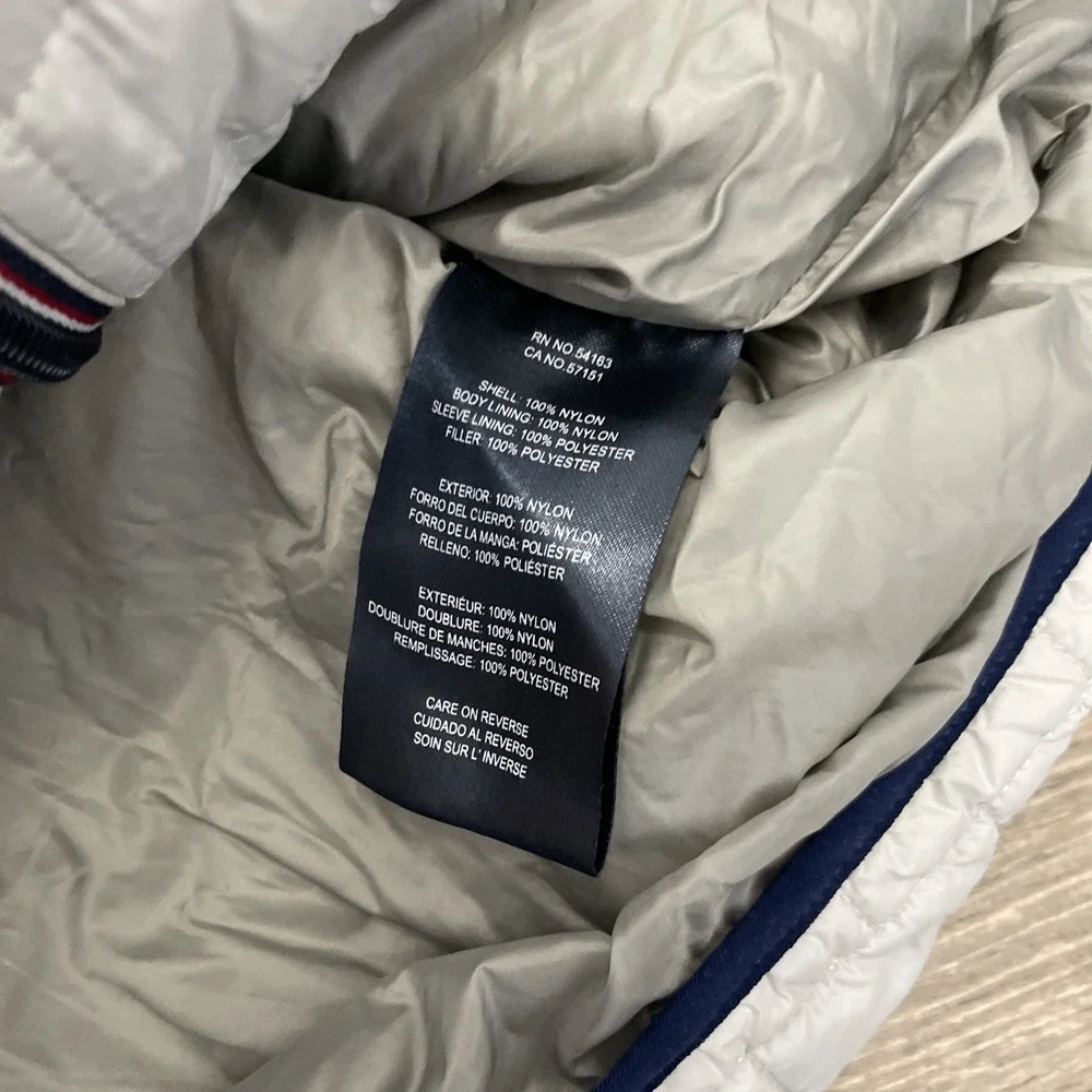 Tommy Hilfiger Men's Jacket Quilted Full Zip Gray XL